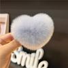 1 шт. Плюшевая заколка для волос с надписью Love, ощущение высокого класса, осенне-зимняя плюшевая челка, боковая плюшевая заколка, аксессуар для волос типа BB, головной убор