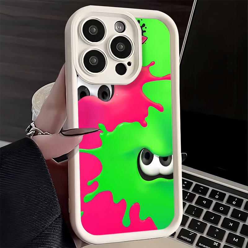 Чехол для телефона S-Splatoons для iPhone 16 17 Air 16E 15 Pro Max 14 Plus 13 12 Mini Capa Мягкий силиконовый Funda
