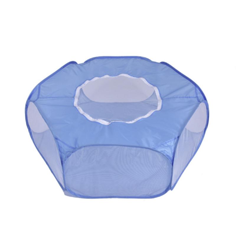 Портативная маленькая клетка для домашних животных, прозрачная клетка для ежа, палатка, манеж для домашних животных, открытый складной дворовый забор для собаки, хомяка, кролика, морской свинки