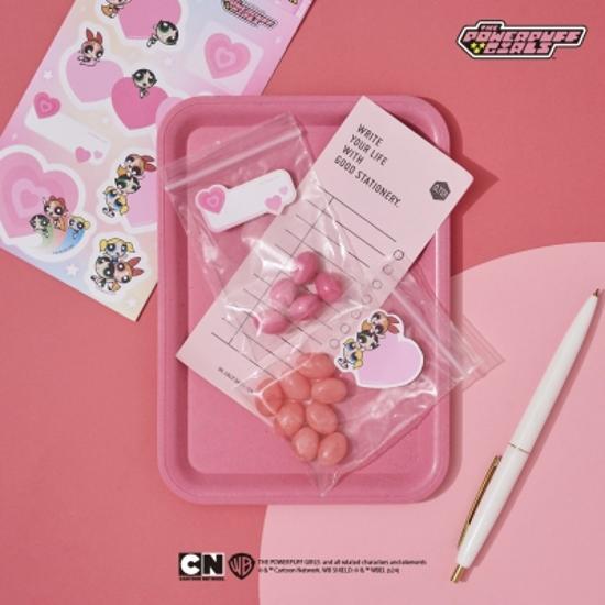 Наклейка-памятка Ten by Ten Powerpuff Girls, популярная фраза в Корее.