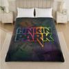 Linkin Park Print Flannel Blanket Cozy Lightweight Plush Throw Blanket For Bed Sofa Household Use