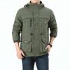 Autumn and Winter Men's Large Size Casual Fleece Thickened Jacket Men's Medium and Long Outdoor Jacket