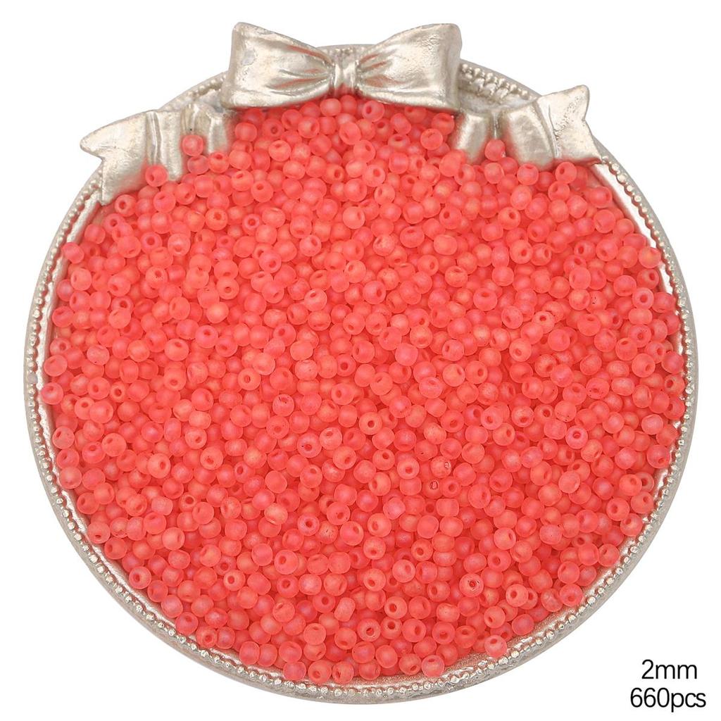 Высококачественные матовые стеклянные бусины-бисер разных цветов для изготовления украшений своими руками