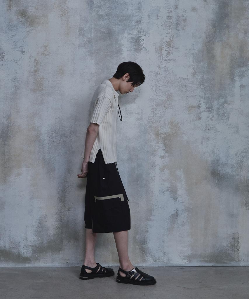 PARADIGMFILM [Ep.02] Double Collar Half Zip-Up Knit (Ivory)