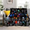 Solar System Soft Plush Sofa Bed Throwing Cartoon Picnic Blankets Modern Flannel Blanket Cover Gedruckt Bettdecke Geschenk