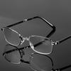 Portable Metal Foldable Reading Glasses Ultralight Men Business Presbyopia Glasses Eyewear With Random Case +0.5+0.75to+6.0