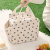 Corduroy Lunch Bag with Handle Waterproof Large Capacity Reusable Insulated Lunch Box Water Bottle