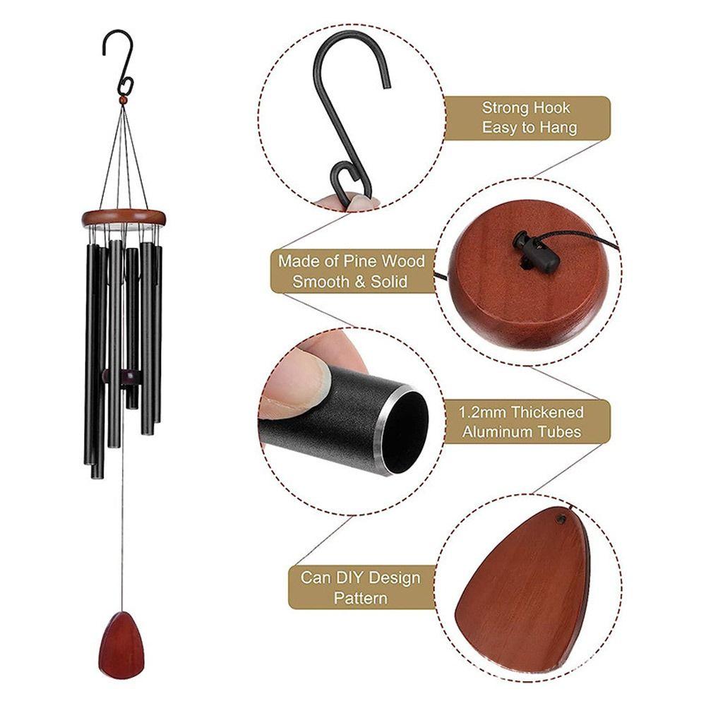 Алюминиевые Большие Колокольчики Ветра Памятная Подвеска Музыкальный Колокольчик Ветра Подарок Колокольчики Ветра