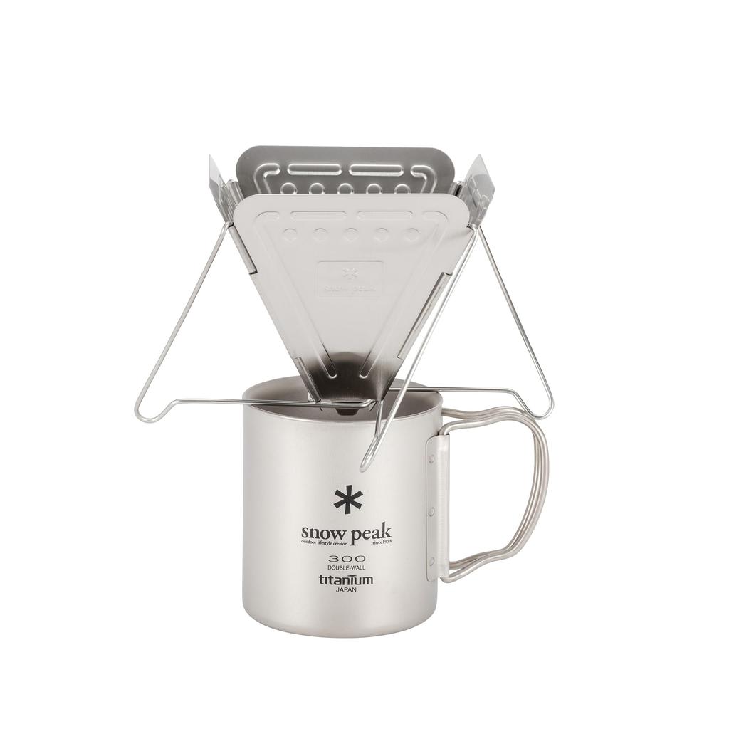 Snow Peak CS-113 Folding Coffee Dripper Fire Type Camping Outdoor Stainless Steel Portable Barista Made in Japan