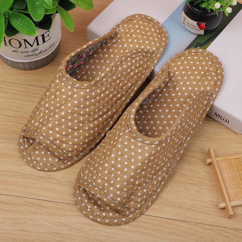 Модные женские домашние тапочки, весенне-осенние мягкие хлопковые тапочки, женские ретро-тапочки для дома и спальни с цветочным принтом, смешанный заказ