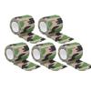 (Набор 5Pcs) Самоклеящаяся нетканая наружная эластичная лента для охоты, маскировочные ленты(Камуфляж для водно-болотных угодий )