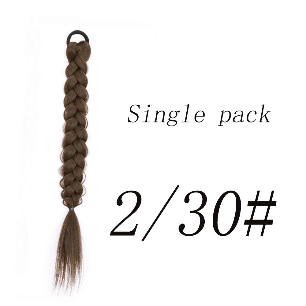 Bybrana Sweet Boxer Braid Twist Одинарный черный коричневый парик из синтетического волокна