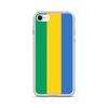 Coque iPhone - Drapeau Gabon - iPhone SE 2020 - Souple - Multicolore - Verticale