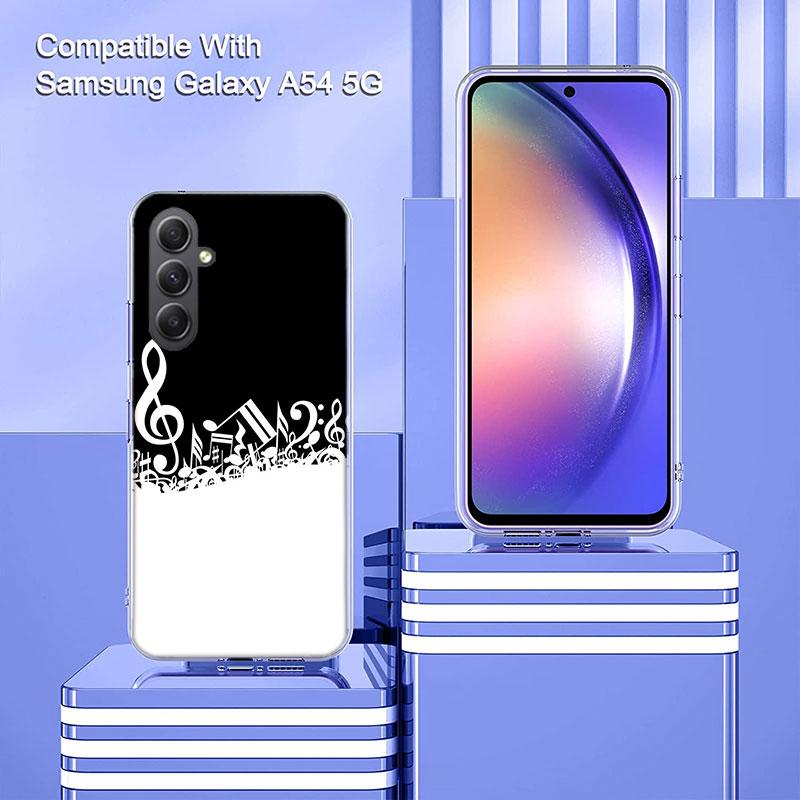 Музыкальный чехол для телефона с клавишами пианино Для Samsung A70 A50S A40 A30 A20E A16 A26 A36 A56 A17 Galaxy Note 20 10 9 8 A71 A51 A41 A31 A21S A