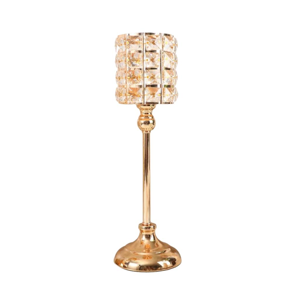 Vintage Candlestick European Style Tea Light Holder Decorative Gold Candelabra Wedding Decor