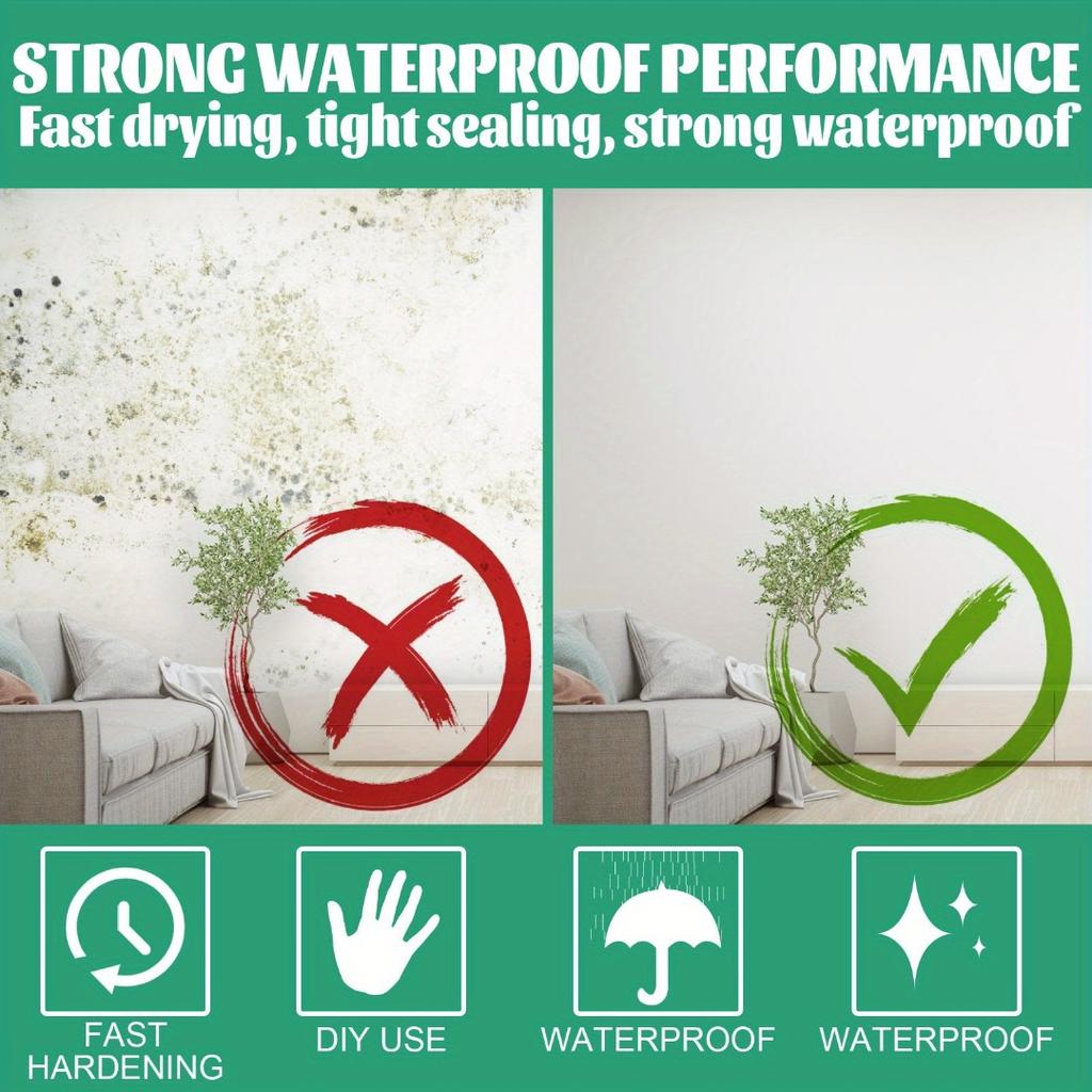 1 шт., мгновенный ремонт трещин и отверстий от гвоздей, водонепроницаемая и устойчивая к плесени шпаклевка для стен, инструменты для стен и обустройство дома, наполнитель для стен для трубок с отверстиями