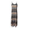 Women Summer Casual Loose Sleeveless Spaghetti Strap Beach Maxi Long Dress with Pockets