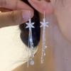 Изысканные серьги-подвески с цветами из циркона - Элегантные и универсальные аксессуары для женщин