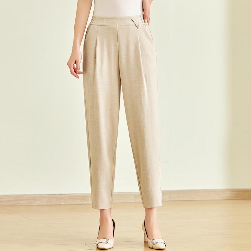 Women's Summer Cropped Straight-Leg Pants