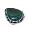 Малахит Драгоценный Камень Ювелирное Изделие из Стерлингового Серебра 925 пробы Кольцо Размер 8