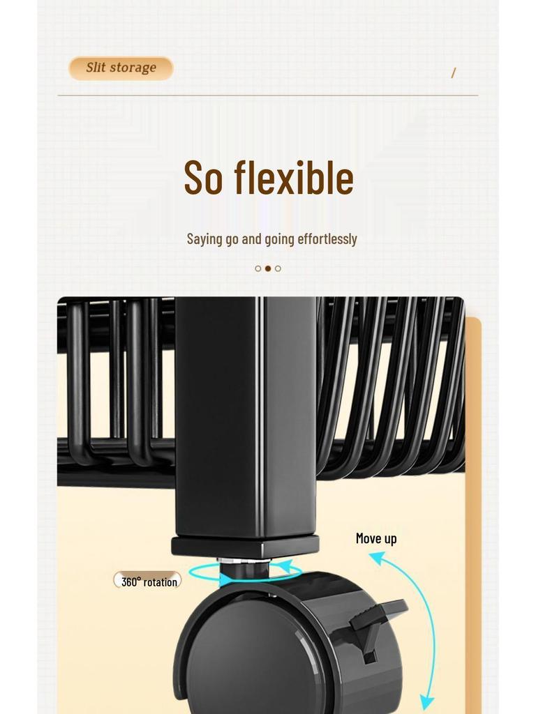 Floor-Standing Multi-Layer Kitchen Storage Rack for Fruits and Vegetables