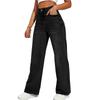 Women's High Waist Washed Women's Jeans Fashionable Versatile Straight Leg Pants