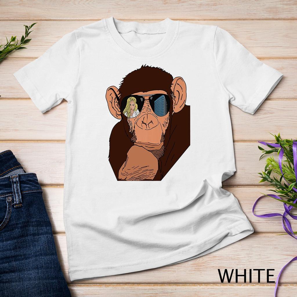 Funny looking Monkey Face Gift idea for Monkeys & Chimpanzee Unisex T-shirt