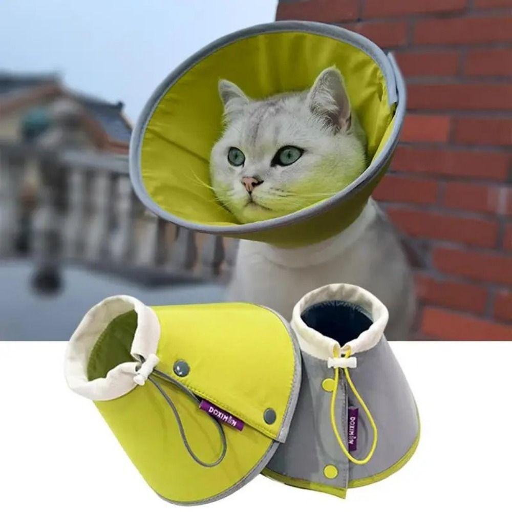 Lightweight Cat Cone Collar Anti-bite Pet Protective Cover Comfy Cat Wound Recovery Sleeve Rabbit