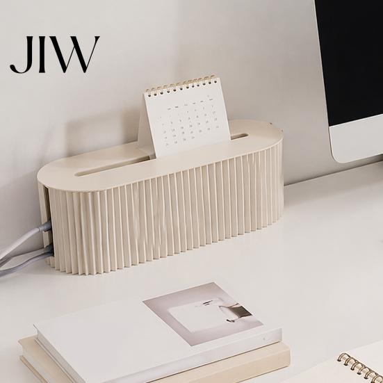 Desktop Cable Organizer Management Box, with Cover, Power Strip And Electrical Cord Organizer, for Home Office Wire Concealer