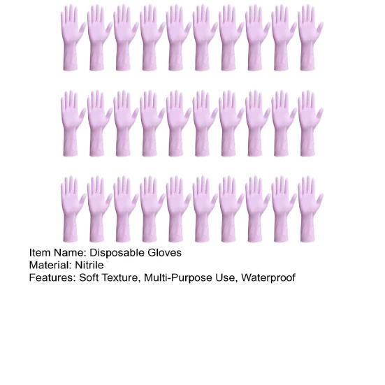 30 шт. Одноразовые перчатки Устойчивые к царапинам Водонепроницаемые Мягкие перчатки для уборки Многоразовые перчатки для мытья посуды