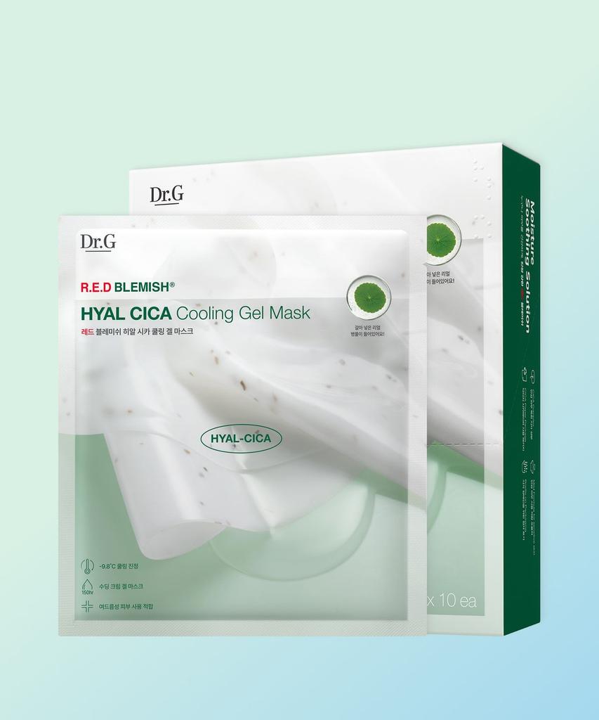 Red Blemish Hyaluronic Cica Cooling Gel Mask 27g 10 Sheets