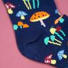 1 Pair  Diverse Colorful Mushrooms Breathable Mid Tube Men's and Women's Socks Suit In All Seasons For Daily
