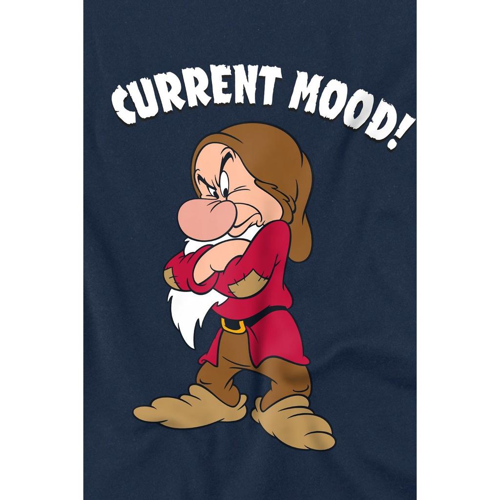 Белоснежка и семь гномов Детская/Подростковая футболка с текущим настроением Ворчун