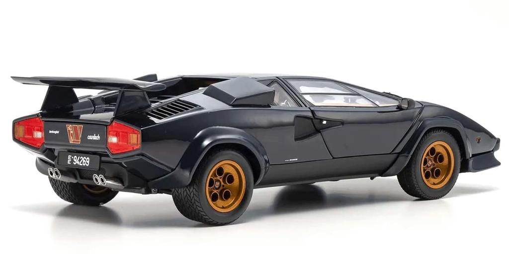Kyosyo Original Lamborghini Countach Walter Wolf темно-синий готовый продукт 1/18