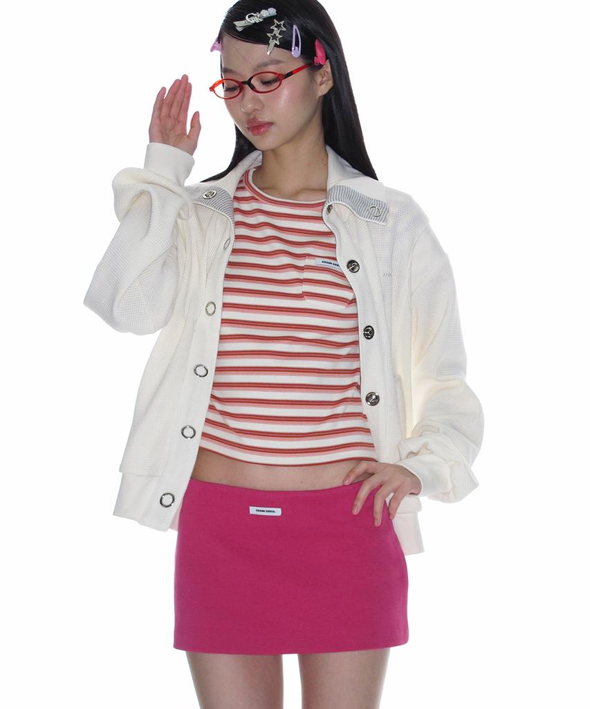 Crank Pk Micro Skirt_Plum