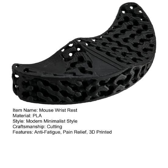 Эргономичная дышащая подставка для запястья мыши, снимающая усталость и боль, с 3D-печатной сотовой структурой, поддержка запястья, аксессуары для офисного рабочего стола, ноутбука, компьютера