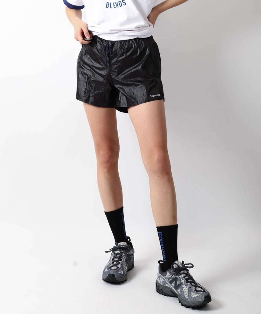 NOMINICAL Aerozest Lightweight Nylon Running Shorts (Black)