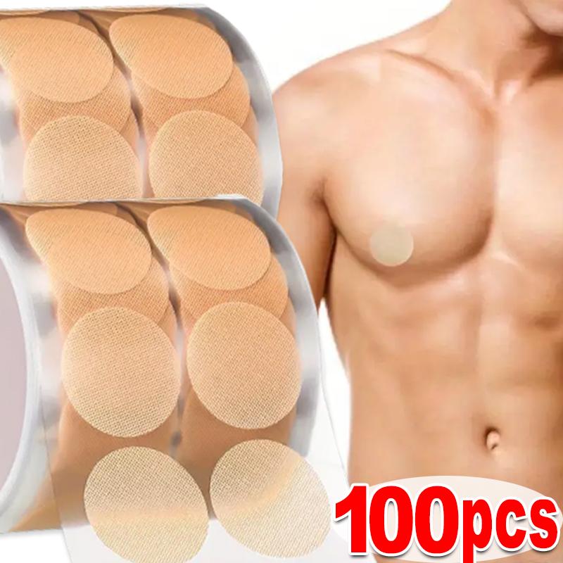 2/100pcs New Men Nipple Cover Adhesive Stickers Bra Pad Breast Invisible Breast Lift Bra Running Protect Nipples Chest Stickers