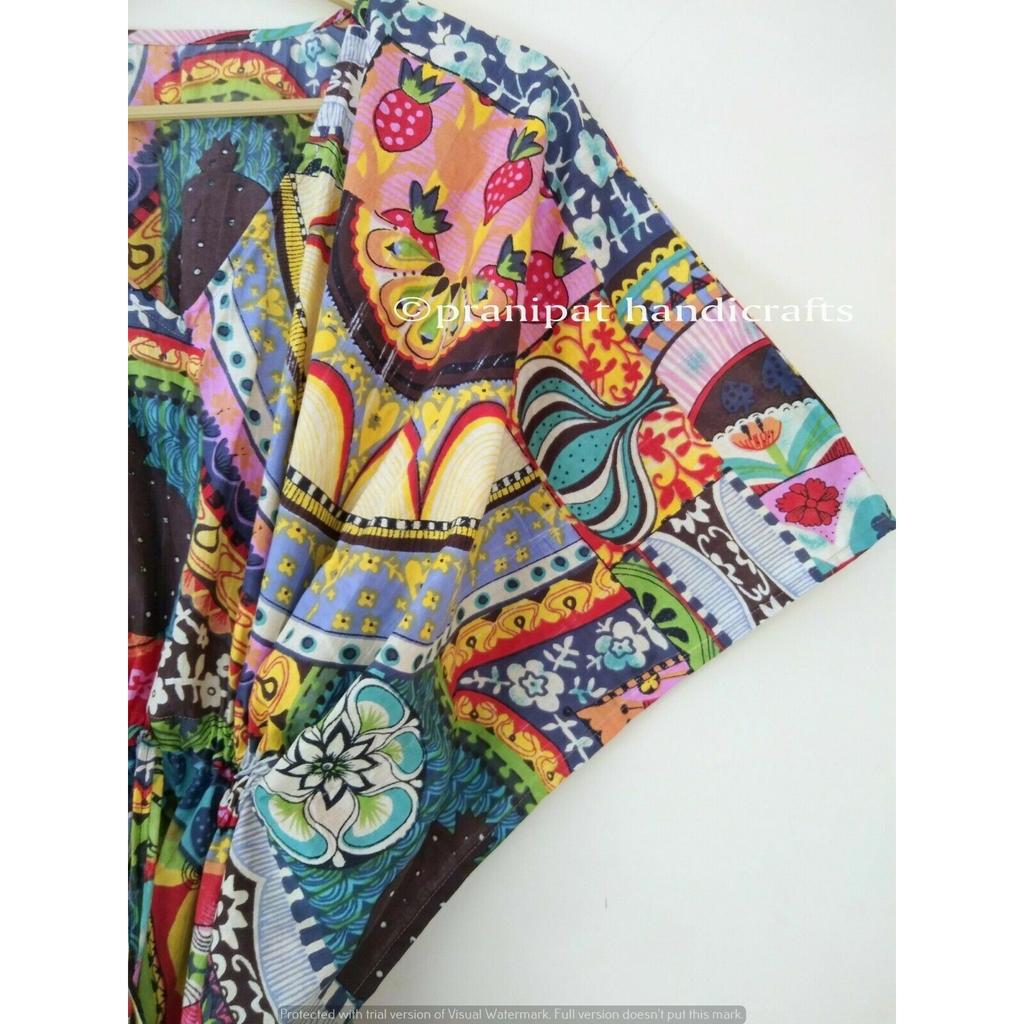 Индийское длинное хлопковое платье с принтом афгани плюс размер макси женское платье-кафтан CKFTN-SCRN-FULL-BUYIT-053