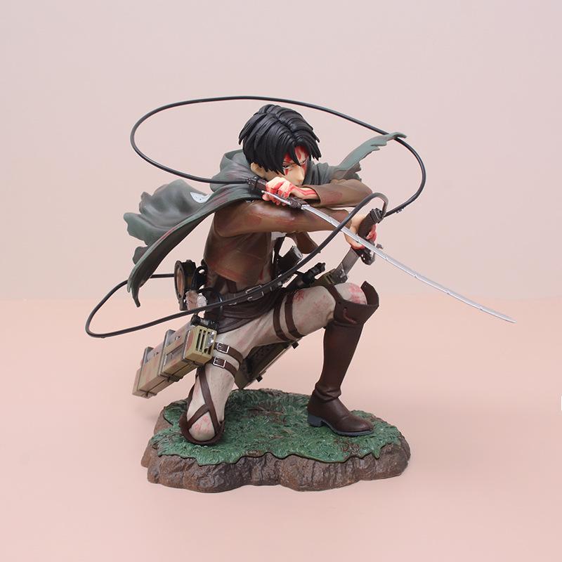 Attack On Titan: Levi Battle-Damaged Captain Action Figure - Bonus Version