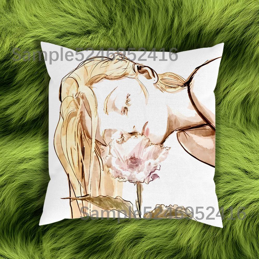 VVeil Emma Aleksander Anime Pillow Case Cover Square Sofa With For Pattern Comfortable Cushion suitable Of Room