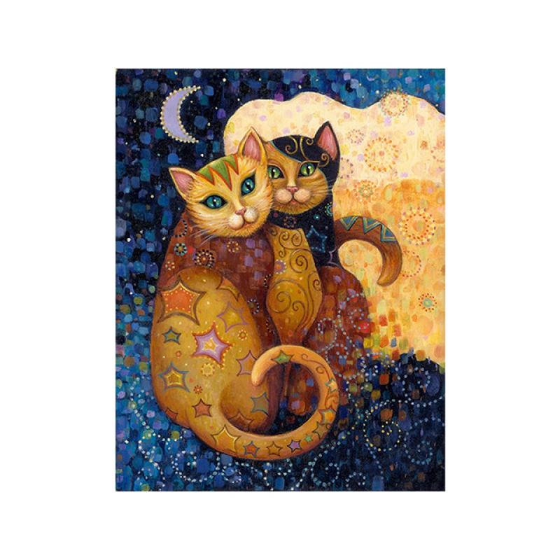 Густав Климт, Известные картины, Кошки, Искусство, Холст, Живопись, Абстрактные и милые животные, Ретро, ​​Фрески,