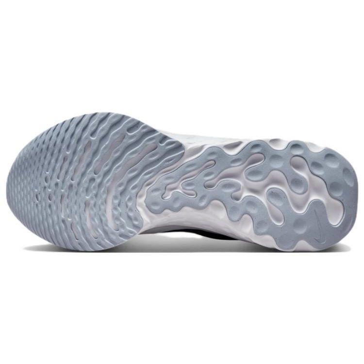 Nike React Infinity Run Flyknit 3 Черные футбольные серо-розовые мужские кроссовки DZ3014-001