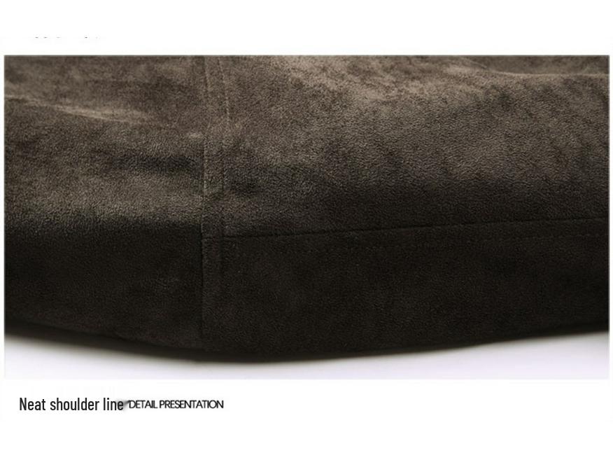 Куртка из замши с отделкой из искусственной кожи и шерсти ягненка - Модная свободная осенне-зимняя ретро-повседневная верхняя одежда