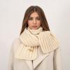 Autumn and Winter New Knitted Scarf for Cold Insulation Medium To Long Length Solid Color Simple Women's Scarf