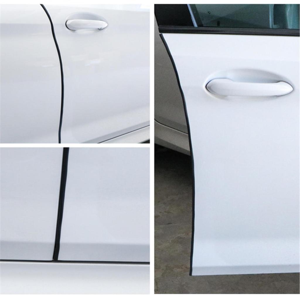 5/8M Car Door Weatherstrip PVC Seal Strip Anti Scratch Noise Insulation Protector Strip Anti-collision Sealing Sticker for Door Hood Trunk