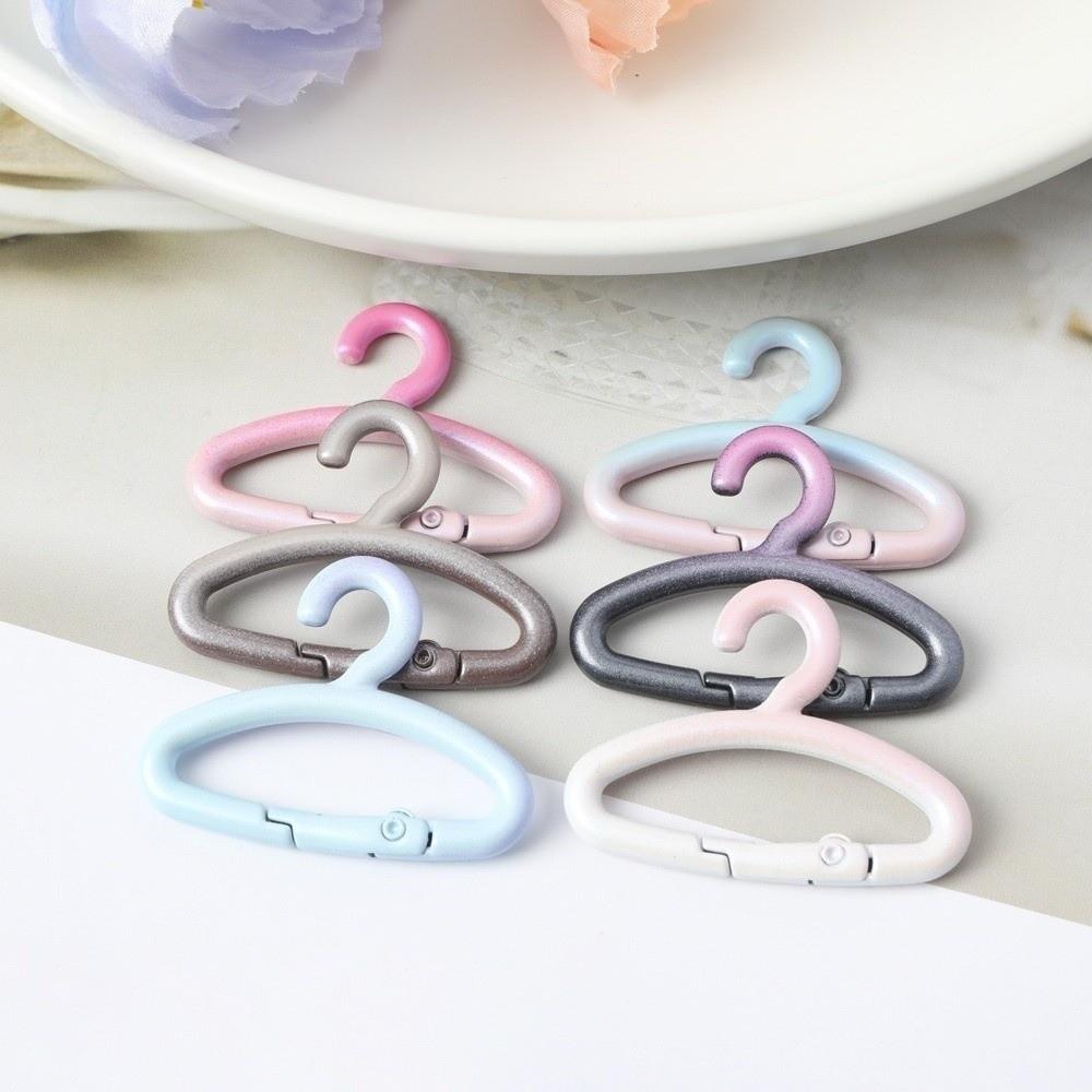 5Pcs Gradient Keychain Clasp Alloy Connecting Clasp New Spring Ring Clasp Craft Materials