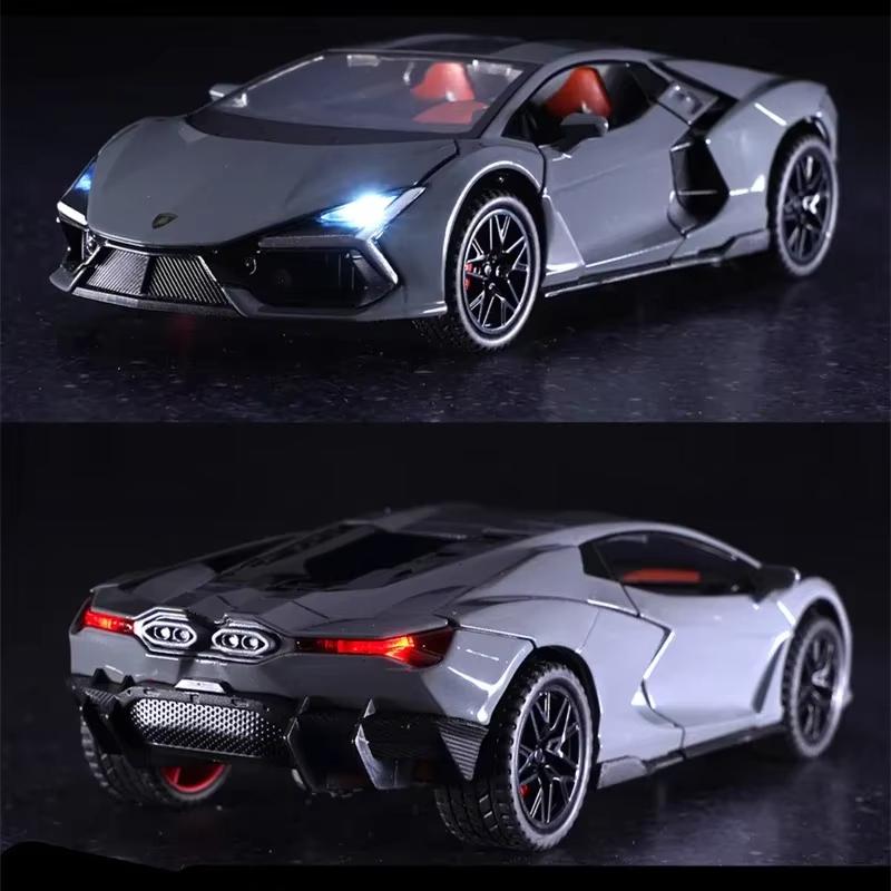 Новый 1:32 Revuelto Alloy Sports Car Model Diecast Metal Toy Racing Car Vehicles Model Sound and Light Simulation Collection Kids Gift