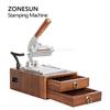 ZONESUN WT-90XT Wooden stamp Digital PVC Card Book Leather Paper Wood Custom Logo Embossing Hot Foil Stamping Machine