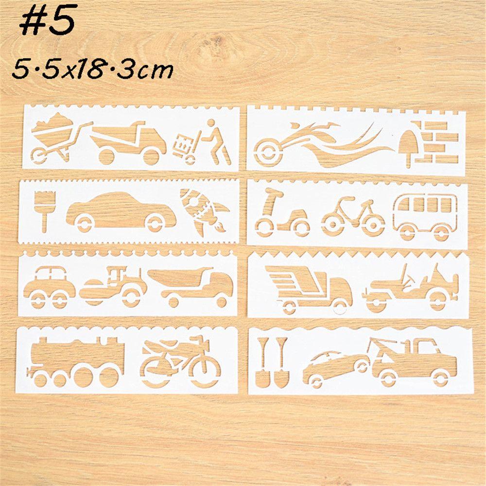 8pcs/set New DIY Craft Stamp Embossing PaintingTemplate Layering Stencils Scrapbooking Flower
